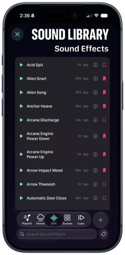 Cantus Studio Sound Library in an iPhone frame